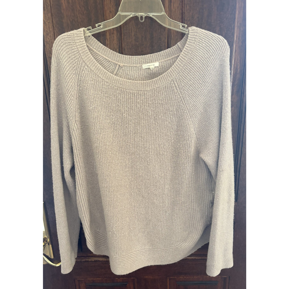 Maurices Women’s Light Pink Ribbed Side Zipper Sweater Size X-Large